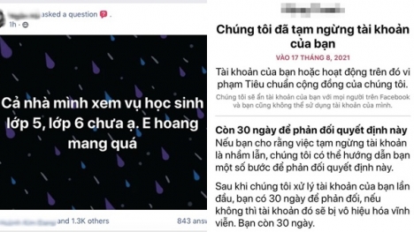 Share link clip hot của học sinh lớp 6, hàng loạt tài khoản Facebook 'bay màu' trong đêm