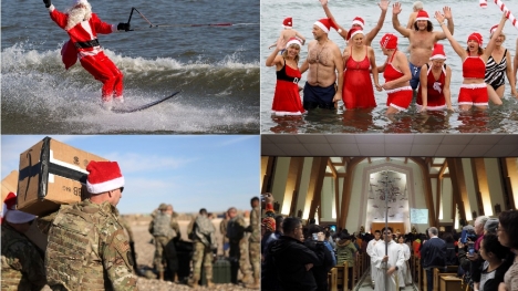 Những hình ảnh đón Giáng sinh đặc biệt trên khắp thế giới