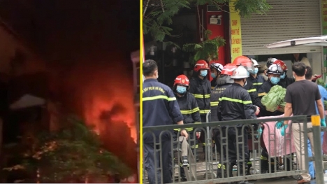 Cháy lớn trên phố Tôn Đức Thắng, Hà Nội khiến 4 người thiệt mạng