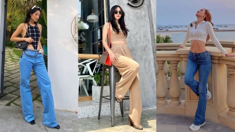 Style quần ống rộng tiếp tục chứng minh độ 'hot' khi được mỹ nhân Việt tích cực lăng xê