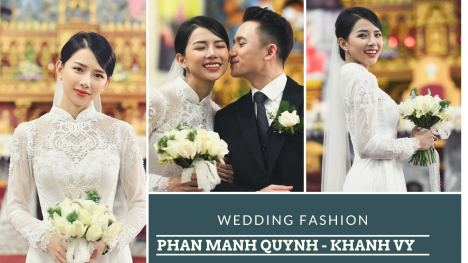 Chiếc áo dài cưới 'trong mơ' của vợ Phan Mạnh Quỳnh: Đính kết 8000 viên đá swarovski, thiết kế từ ren hoa 3D Pháp 