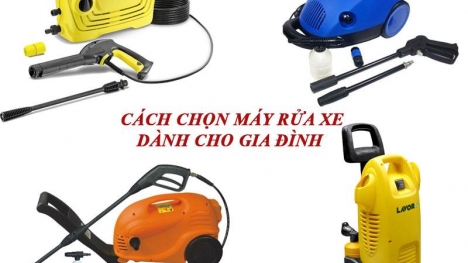 Cách chọn mua máy rửa xe mini dành cho gia đình