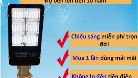 Đèn năng lượng mặt trời giải pháp chiếu sáng hiệu quả và tiết kiệm cho mọi gia đình 