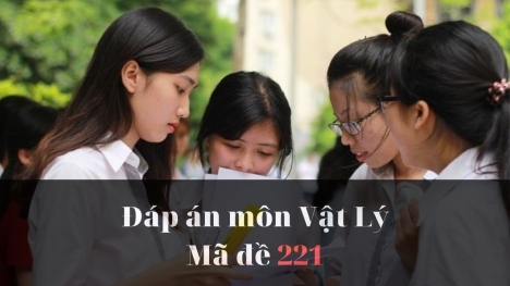 Đáp án đề thi môn Vật lý mã đề 221 thi tốt nghiệp THPT năm 2023