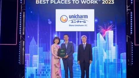 Diana Unicharm vinh danh trong “Top 100 nơi làm việc tốt nhất Việt Nam 2023”