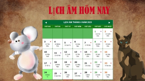 Lịch âm ngày 24/4 - Tra cứu lịch âm thứ hai ngày 24/4/2023