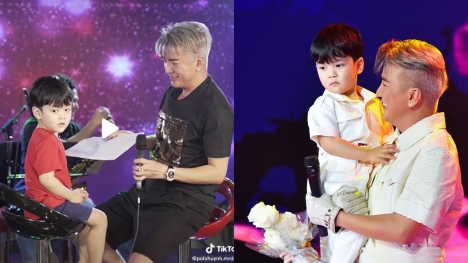 Clip: Con trai Đàm Vĩnh Hưng ngồi xem ba tập hát, hành động hiểu chuyện khiến CDM tan chảy