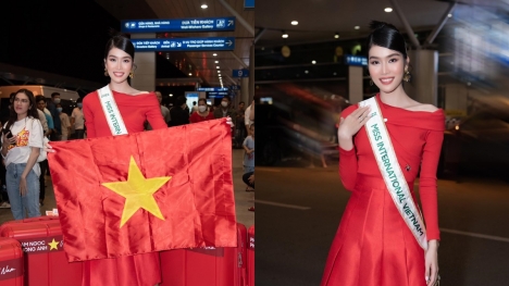 Phương Anh lên đường thi Miss International 2022: Dàn hậu đồng loạt tiếp lửa