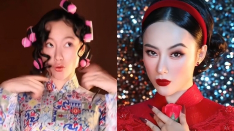 Video: Angela Phương Trinh đu trend 'thiếu nữ tân thời', biến hình mượt như tơ nhưng nhan sắc mới gây mê