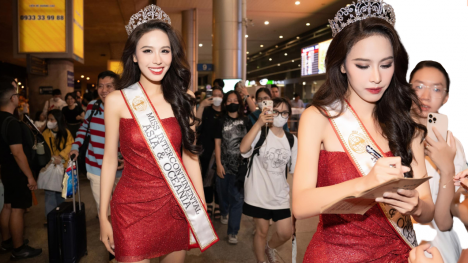 Video: Ngọc Hằng đẹp xuất thần về nước hậu dành Á hậu 2 Miss Intercontinental 2023