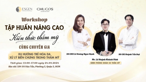 CEO Lê Huỳnh Khánh Vinh tổ chức hội thảo tập huấn nâng cao kiến thức thẩm mỹ cùng chuyên gia