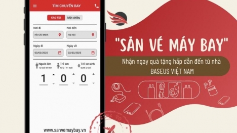Đặt Vé Máy Bay – Nhận Ngay Phụ Kiện Công Nghệ Cao Cấp Baseus