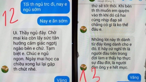 Dân mạng sục sôi trước loạt tin nhắn thầy chủ nhiệm hơn 40 tuổi gạ tình nữ sinh Thái Bình