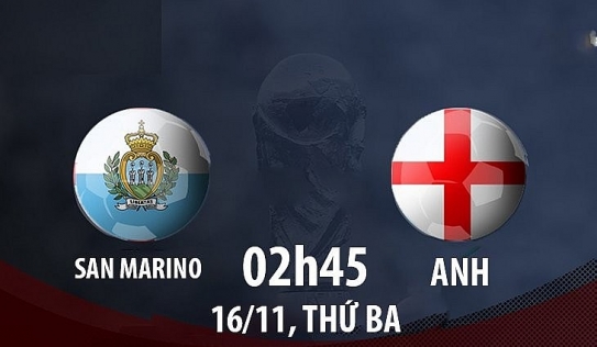 Link xem trực tiếp bóng đá San Marino vs Anh (2h45, 16/11) vòng loại World Cup 2022