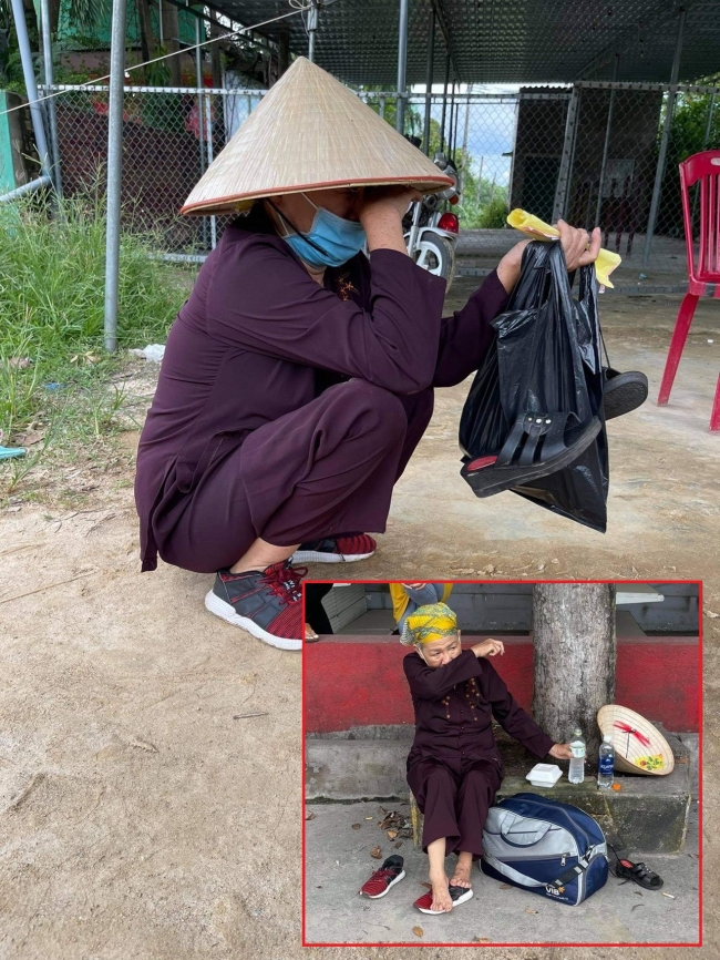 Cụ bà đi bộ hơn 1300 cây số từ TP.HCM về Nghệ An, mạnh thường quân cho tiền cũng không nhận vì chỉ muốn về nhà 4