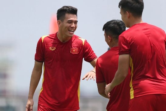 Tiến Linh đã vui vẻ trở lại sau màn trình diễn thất vọng ở trận gặp U23 Philippines. Ảnh: Internet Tiến Linh đã vui vẻ trở lại sau màn trình diễn thất vọng ở trận gặp U23 Philippines. Ảnh: Internet