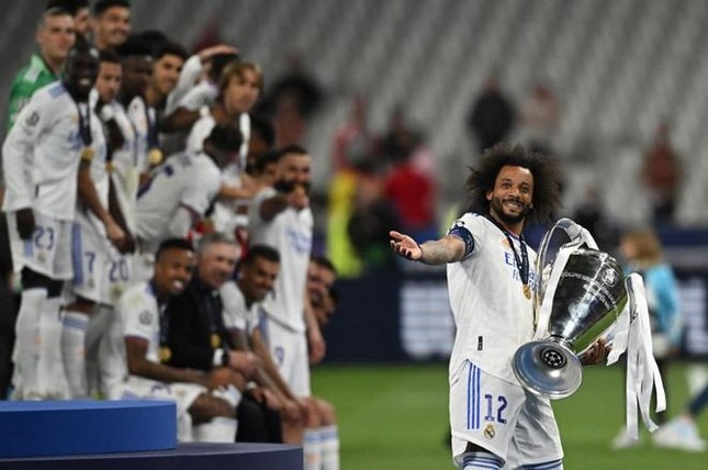 Marcelo chia tay Real Madrid trong vinh quang. Ảnh: Internet Marcelo chia tay Real Madrid trong vinh quang. Ảnh: Internet