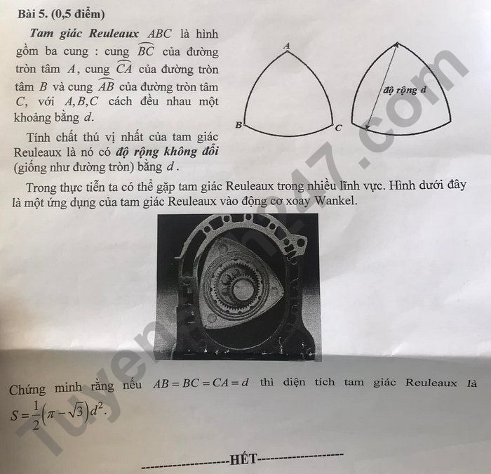 Đáp án đề thi môn Toán tuyển sinh lớp 10 tỉnh Kiên Giang năm 2022 nhanh nhất - Ảnh 2