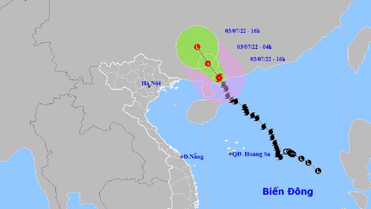 Tin bão trên đất liền cơn bão số 1: 3 tỉnh Hải Phòng, Quảng Ninh, Thái Bình ảnh hưởng