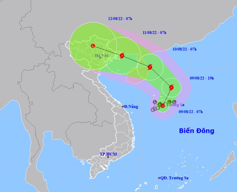 Áp thấp nhiệt đới khả năng mạnh thành bão, hướng di chuyển vào Bắc Bộ 