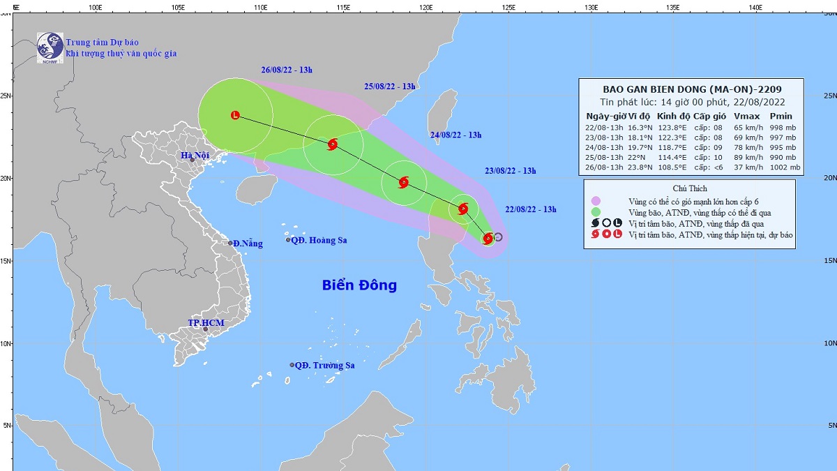 Dự báo thời tiết 10 ngày tới trên cả nước thời hạn từ ngày 22/8 đến 1/9
