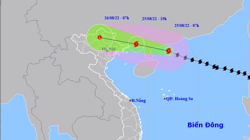 Bão số 3 cách tỉnh Quảng Ninh 450km, mạnh cấp 10-11 giật cấp 14