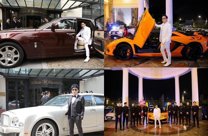 Quang Hà chăm chỉ lái xe sang đi làm