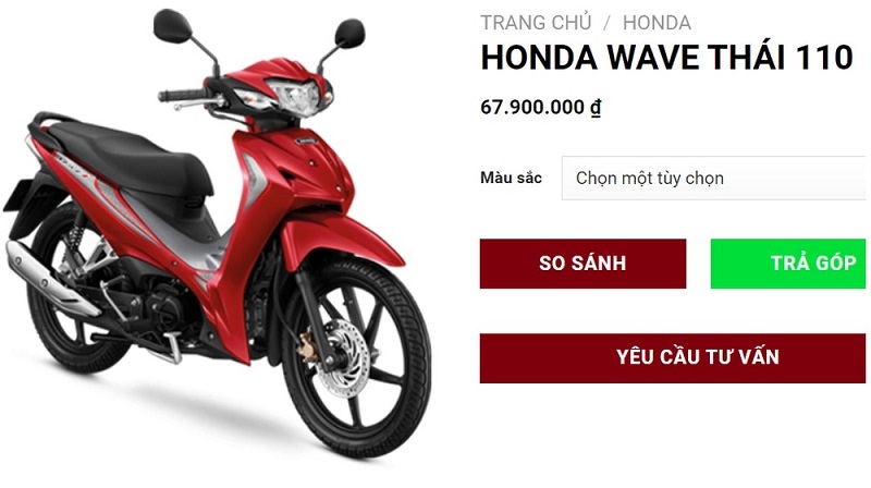 Xe máy Honda Wave 110i Thái Lan giảm 4 triệu đồng, chỉ từ 30 triệu đồng gây sốt Xe máy Honda Wave 110i Thái Lan giảm 4 triệu đồng, chỉ từ 30 triệu đồng gây sốt