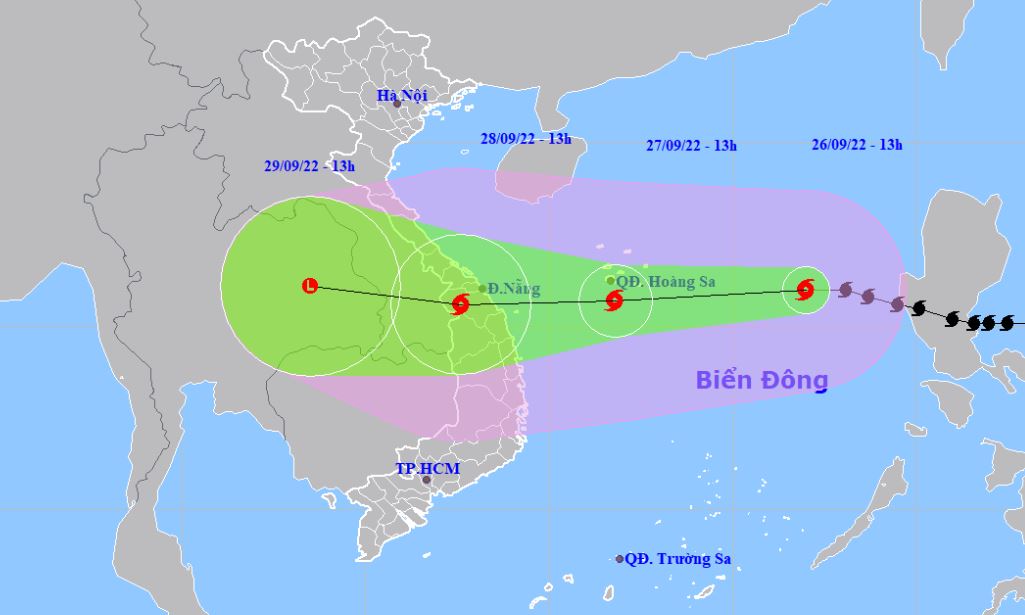 Cập nhật tin bão khẩn cấp bão số 4: Bão giật cấp 15 chỉ còn cách Hoàng Sa hơn 500km