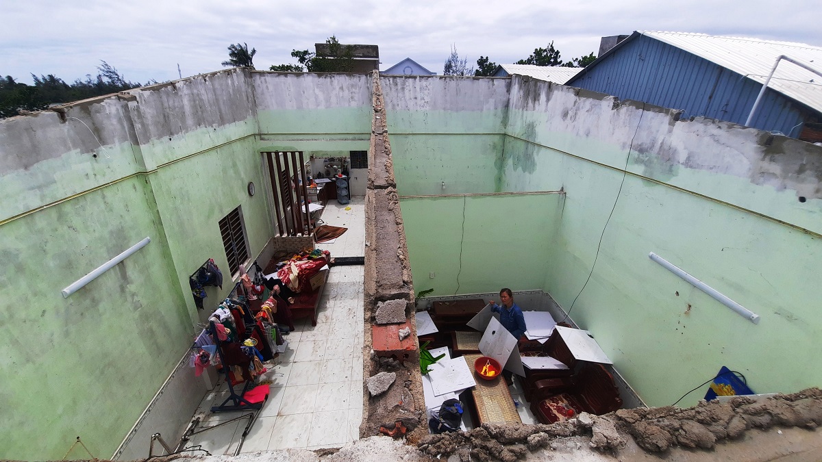 Hậu quả của bão Noru khi vào Việt Nam (Ảnh Thanh Niên)