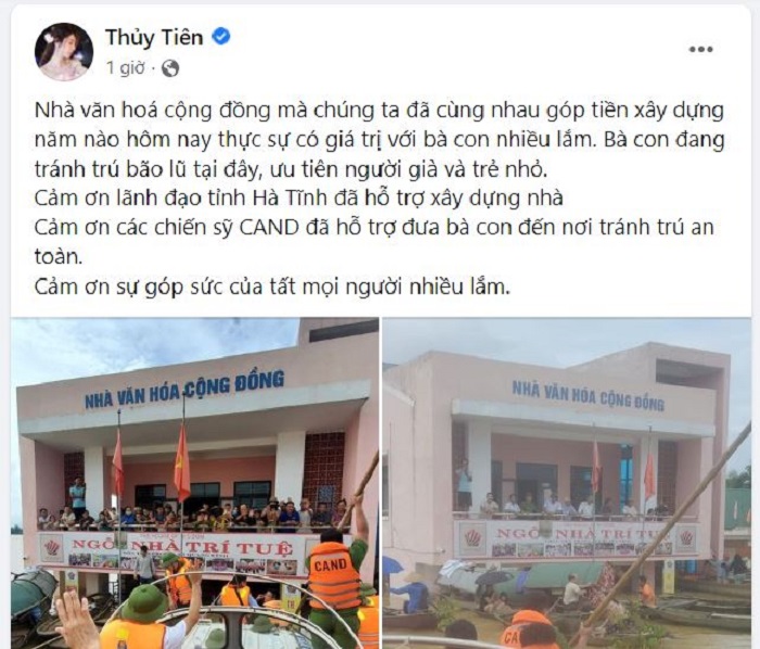 Thủy Tiên khẳng định giá trị thiết thực của nhà chống lũ được xây dựng từ tiền quyên góp năm 2020