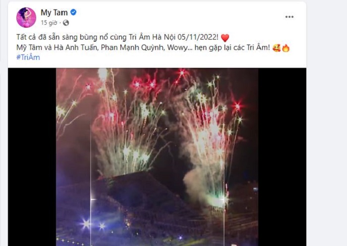 Mỹ Tâm công bố dàn khách mời Mỹ Tâm công bố dàn khách mời