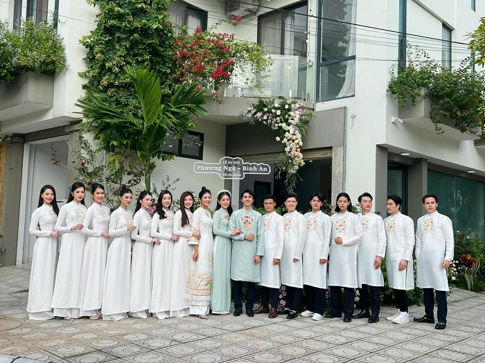 Chùm ảnh đám hỏi Bình An - Phương Nga: Dàn phù dâu phù rể trai tài gái sắc - Ảnh 3