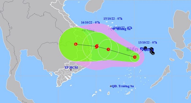 Áp thấp nhiệt đới khả năng mạnh lên thành bão (Ảnh: TTKTTV) Áp thấp nhiệt đới khả năng mạnh lên thành bão (Ảnh: TTKTTV)