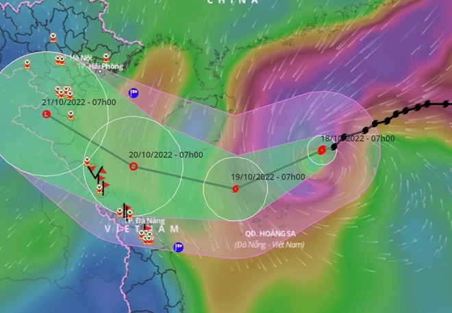 2 kịch bản của bão số 6 Nesat khi áp sát đất liền miền Trung