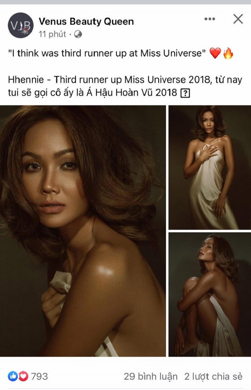 Hoa hậu H'Hen Niê bất ngờ nhận tin vui từ Chủ tịch Miss Universe, trở thành Á hậu 3  3