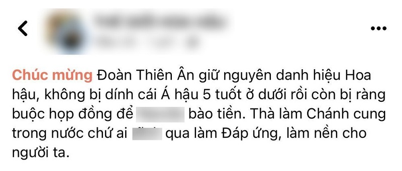 Cộng đồng mạng bất ngờ ùa vào chúc mừng Thiên Ân vì vẫn được giữ nguyên danh hiệu