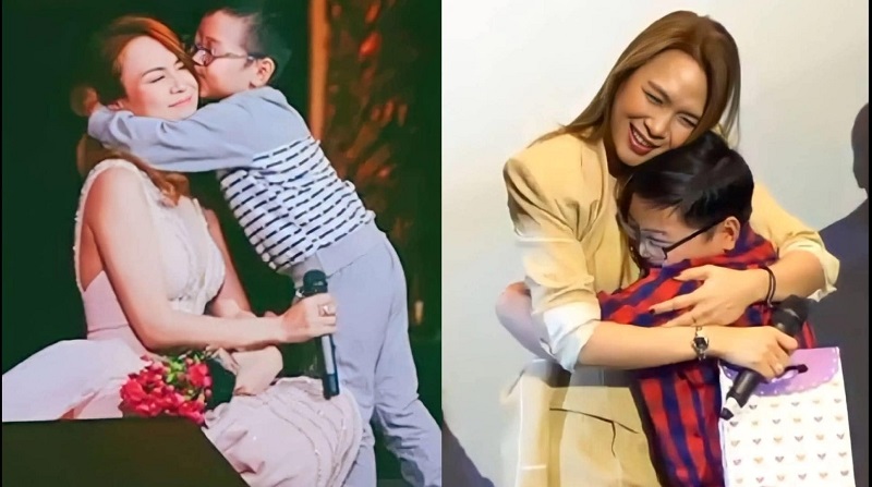 Cậu bé thơm má Mỹ Tâm cũng có dịp gặp lại thần tượng Cậu bé thơm má Mỹ Tâm cũng có dịp gặp lại thần tượng