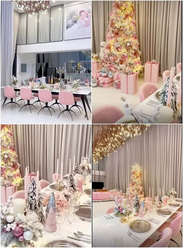 Biệt thự 50 tỷ của Ngọc Trinh trang hoàng Noel chuẩn phong cách 'nữ hoàng nội y' - Ảnh 2 Biệt thự 50 tỷ của Ngọc Trinh trang hoàng Noel chuẩn phong cách 'nữ hoàng nội y' - Ảnh 2