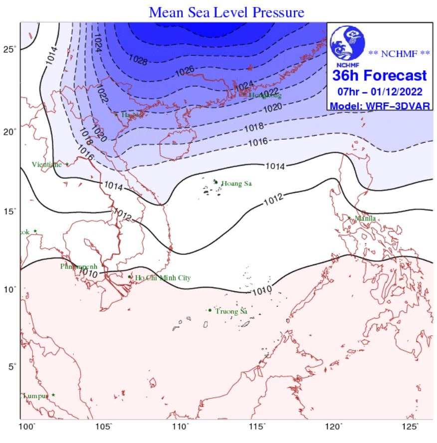 Ảnh hưởng của không khí lạnh (Ảnh: TTKTTV)