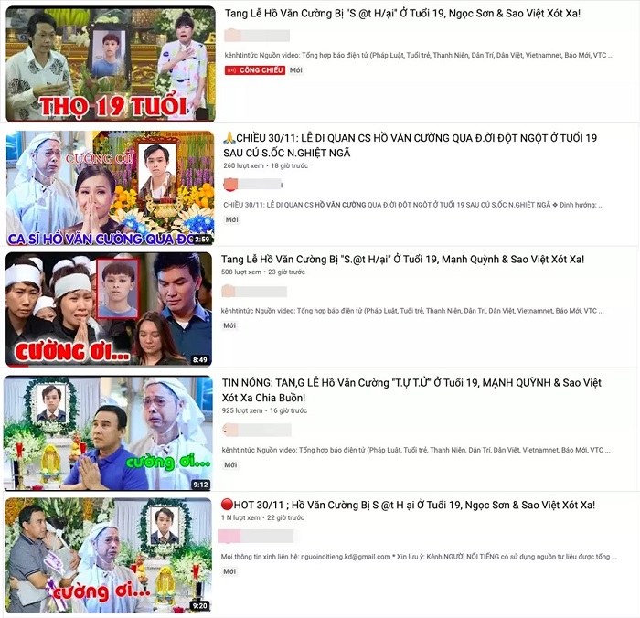Hàng loạt kênh YouTube cắt ghép clip xuyên tạc sai sự thật Hàng loạt kênh YouTube cắt ghép clip xuyên tạc sai sự thật