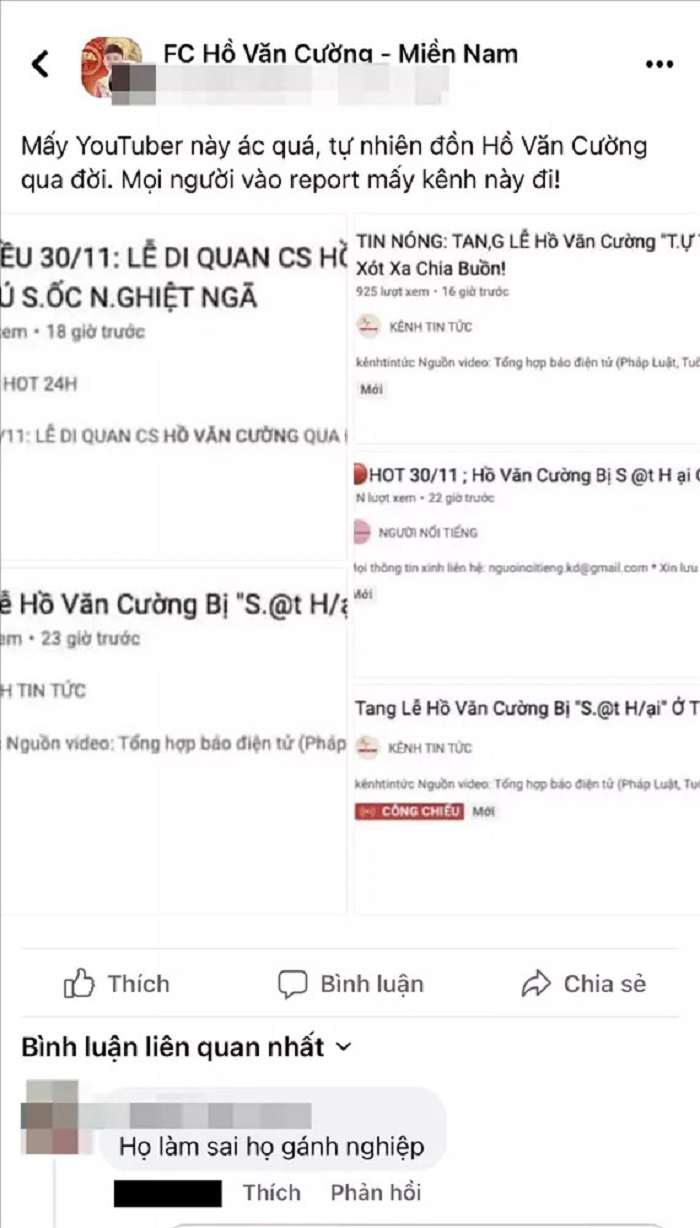 Hồ Văn Cường bị đồn qua đời: CDM bức xúc, kịch liệt lên án - Ảnh 1 Hồ Văn Cường bị đồn qua đời: CDM bức xúc, kịch liệt lên án - Ảnh 1
