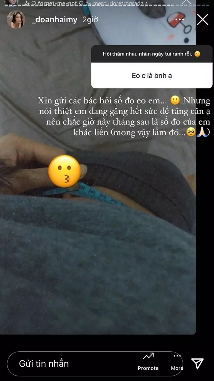 Thế nhưng Hải My đang phải tăng cân vì bị chê gầy Thế nhưng Hải My đang phải tăng cân vì bị chê gầy