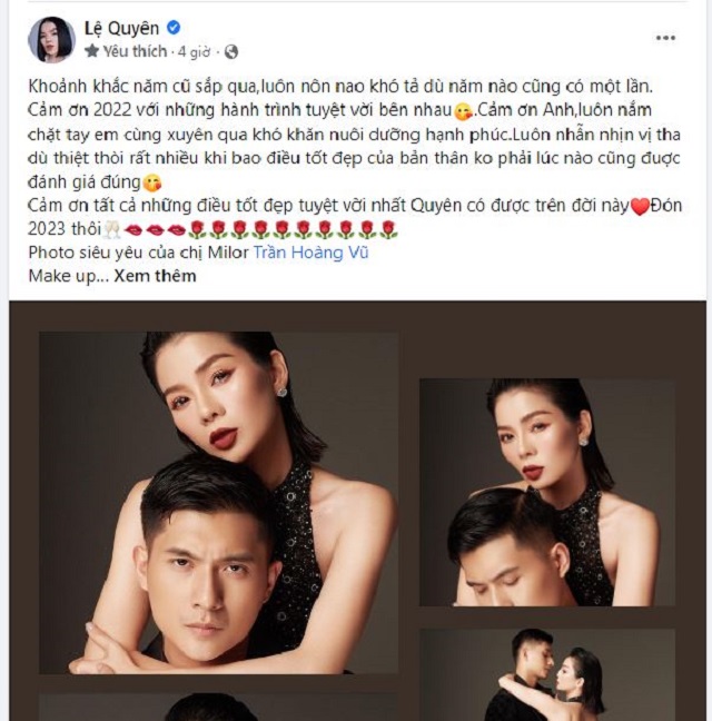 Lệ Quyên kỷ niệm 3 năm hẹn hò Lâm Bảo Châu, công khai xác nhận mối quan hệ