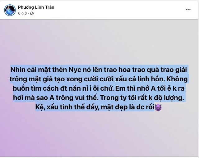 Phát ngôn gây xôn xao của Phương Linh