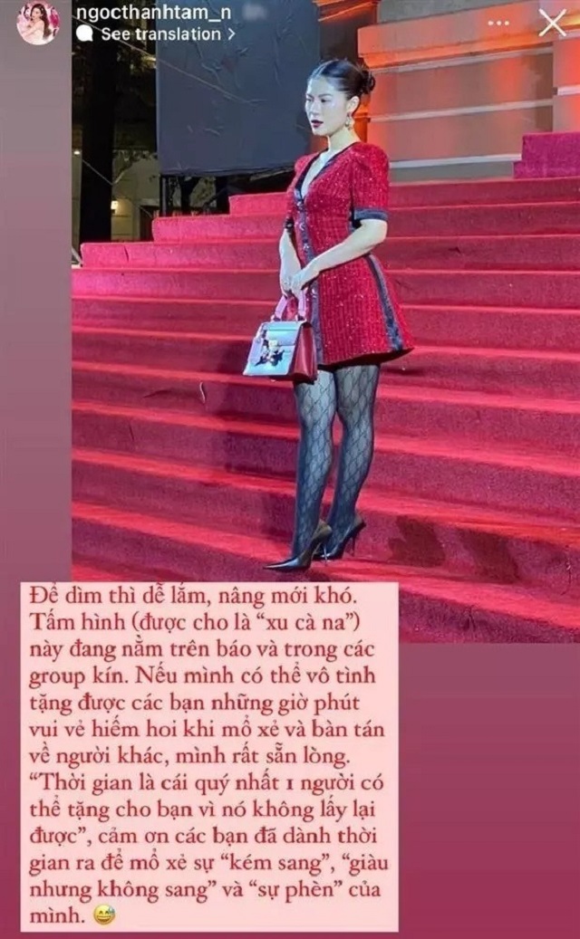 Ngọc Thanh Tâm lộ thân hình đô con như Angela Phương Trinh dù dát lên người cả tá đồ hiệu - Ảnh 3 Ngọc Thanh Tâm lộ thân hình đô con như Angela Phương Trinh dù dát lên người cả tá đồ hiệu - Ảnh 3