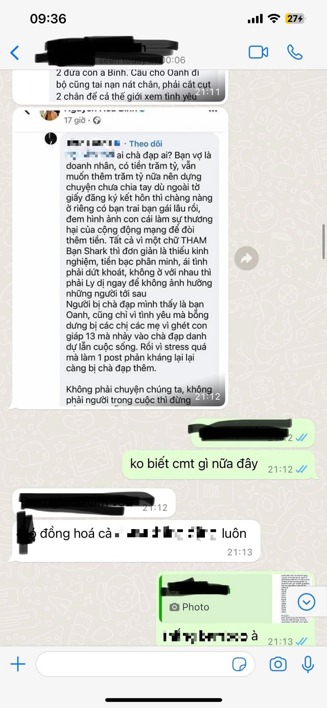 Bà Đào Lan Hương chỉ ra 5 vấn đề để ly hôn Shark Bình, trực tiếp đáp trả lời công kích của tài khoản mạng - Ảnh 3 Bà Đào Lan Hương chỉ ra 5 vấn đề để ly hôn Shark Bình, trực tiếp đáp trả lời công kích của tài khoản mạng - Ảnh 3
