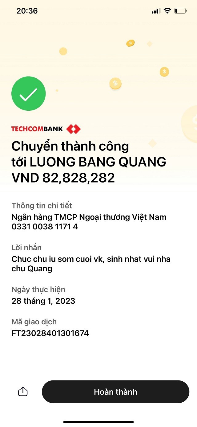 Ngân 98 tặng sinh nhật Lương Bằng Quang quà 'khủng' xem xong ai cũng choáng váng - Ảnh 2 Ngân 98 tặng sinh nhật Lương Bằng Quang quà 'khủng' xem xong ai cũng choáng váng - Ảnh 2