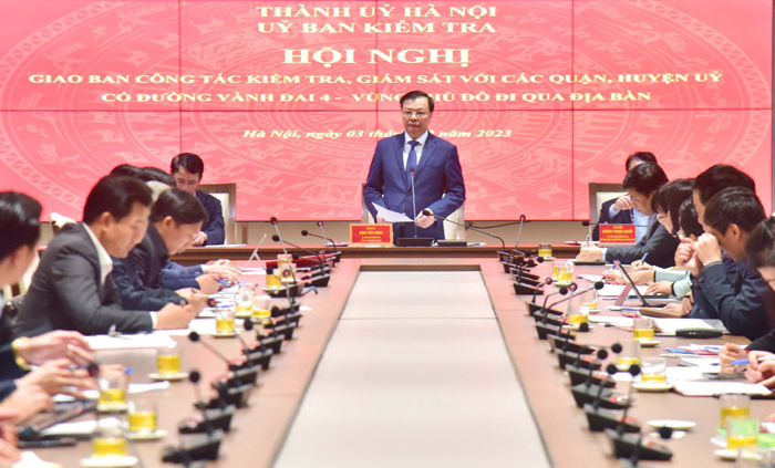 Bí thư Thành ủy Hà Nội Đinh Tiến Dũng phát biểu chỉ đạo Hội nghị Bí thư Thành ủy Hà Nội Đinh Tiến Dũng phát biểu chỉ đạo Hội nghị