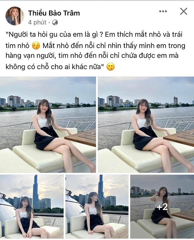 Thiều Bảo Trâm cũng nói luôn về gu của mình Thiều Bảo Trâm cũng nói luôn về gu của mình